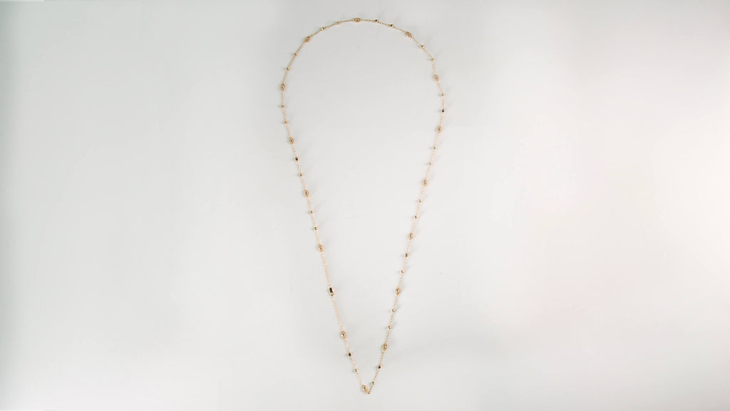 Womens Yellow Gold Low Hang Necklace