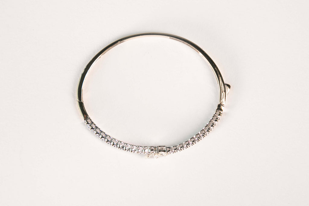 White Gold Bangle
